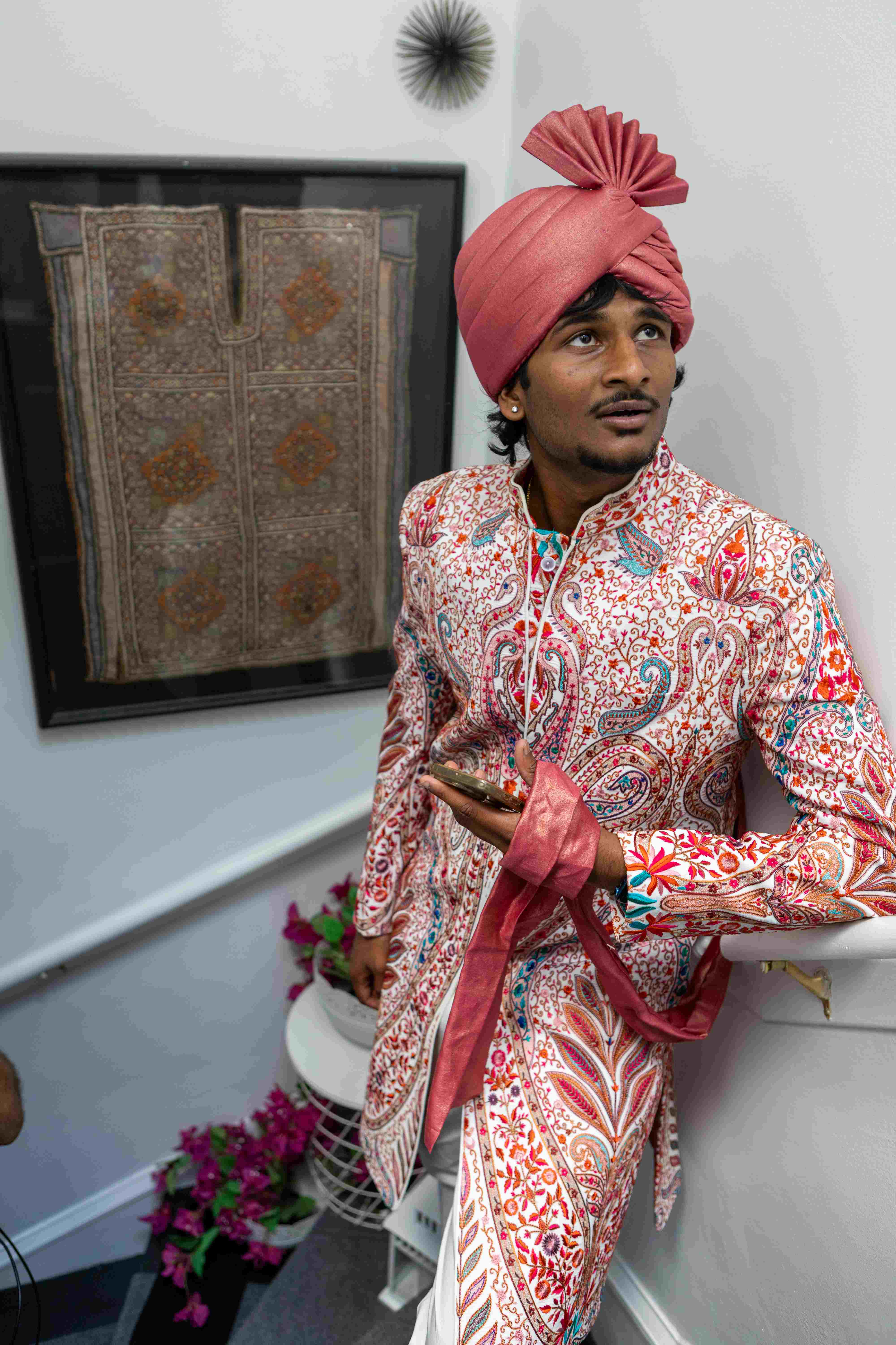 Ornate Traditional Kurta - Casual Pose